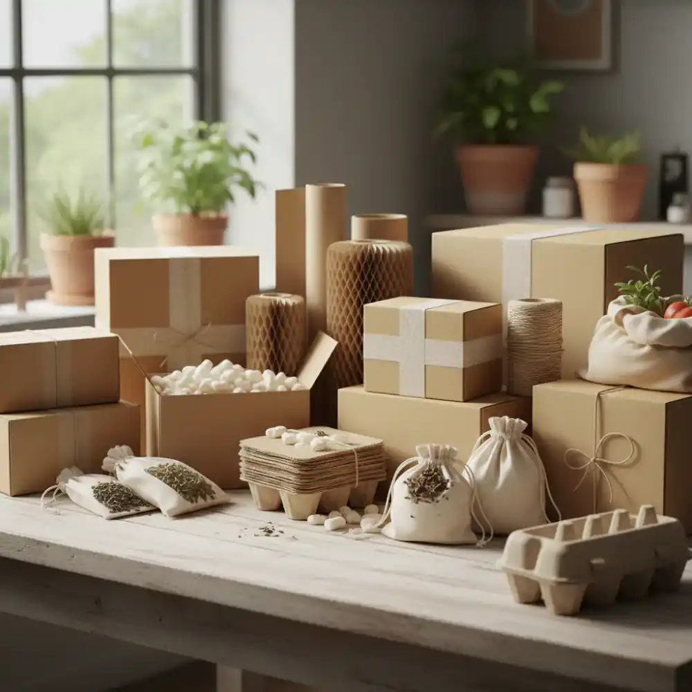 Ökologische, plastikfreie Verpackungsmaterialien